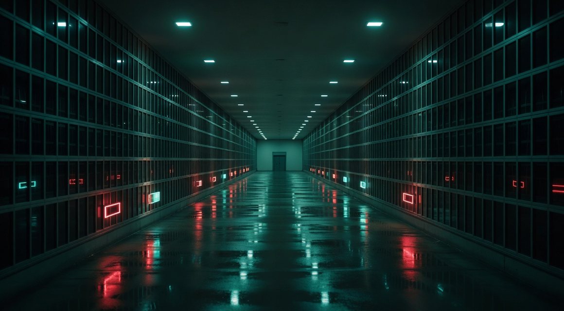 일정한 간격의 조명이 이어진 복도 — 1분 확인 순서